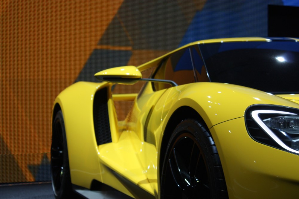 yellow ford GT front