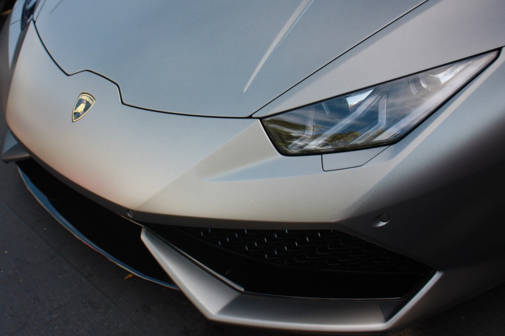 matte green huracan 1-quarter overhead hood
