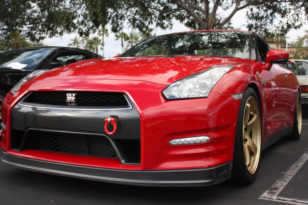 red GTR quarter shot