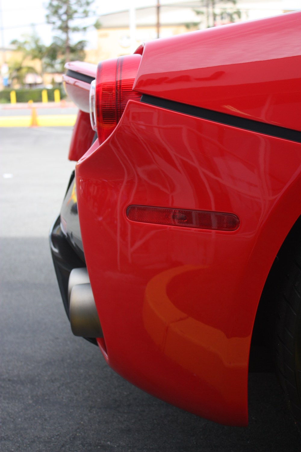 Red Laferrari rear half